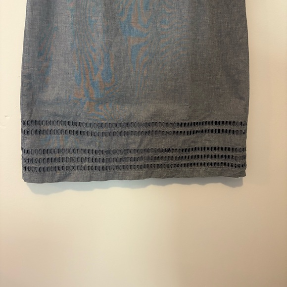 Tommy Hilfiger Blue Chambray V-Neck Dress Size 10 - Picture 5 of 11